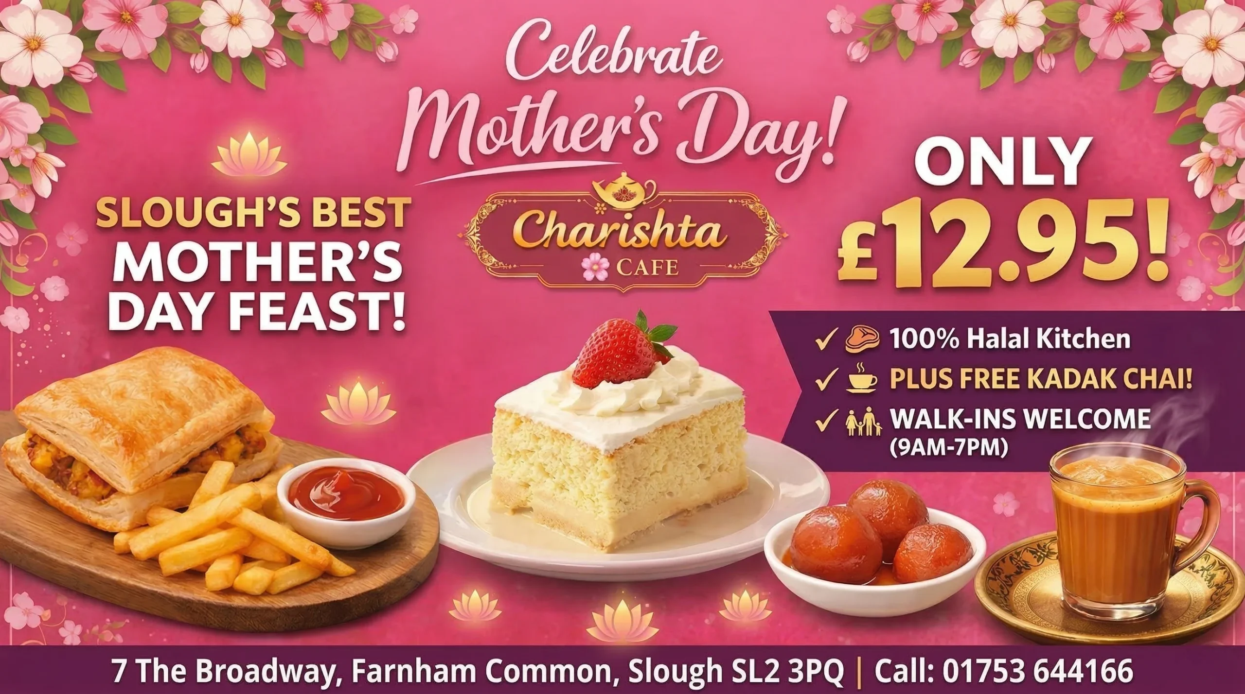 Best Mother's Day Special in Slough - Charishta Café