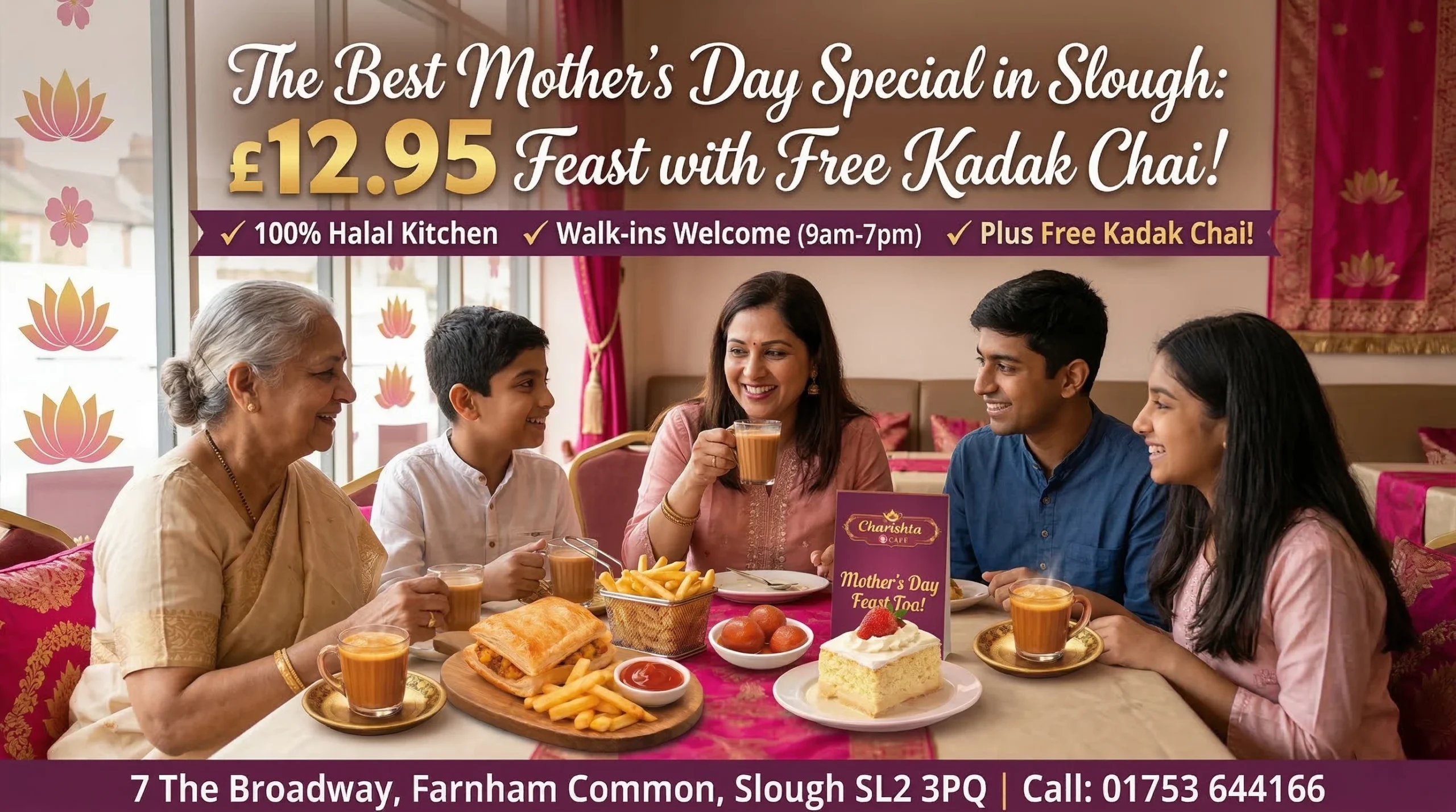 Mother's Day Special in Slough - Charishta Café