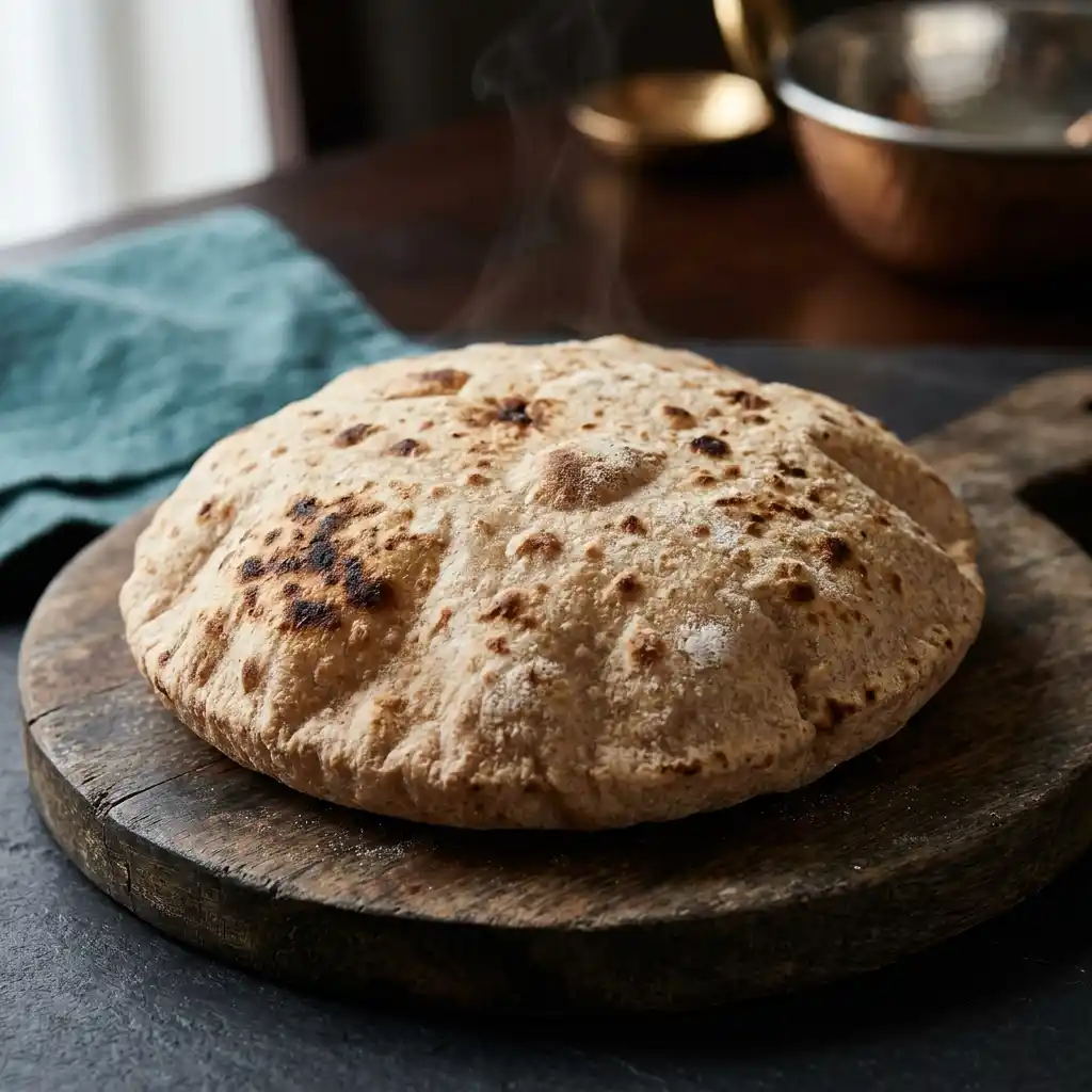 Tandoori Roti – fresh halal breads dish at Charishta Café, Farnham Common, Slough