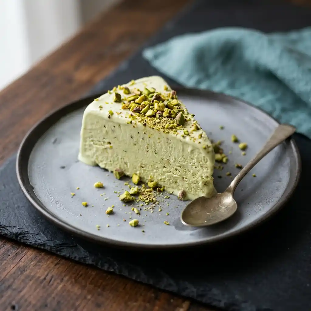 Pistachio Kulfi – fresh halal desserts dish at Charishta Café, Farnham Common, Slough