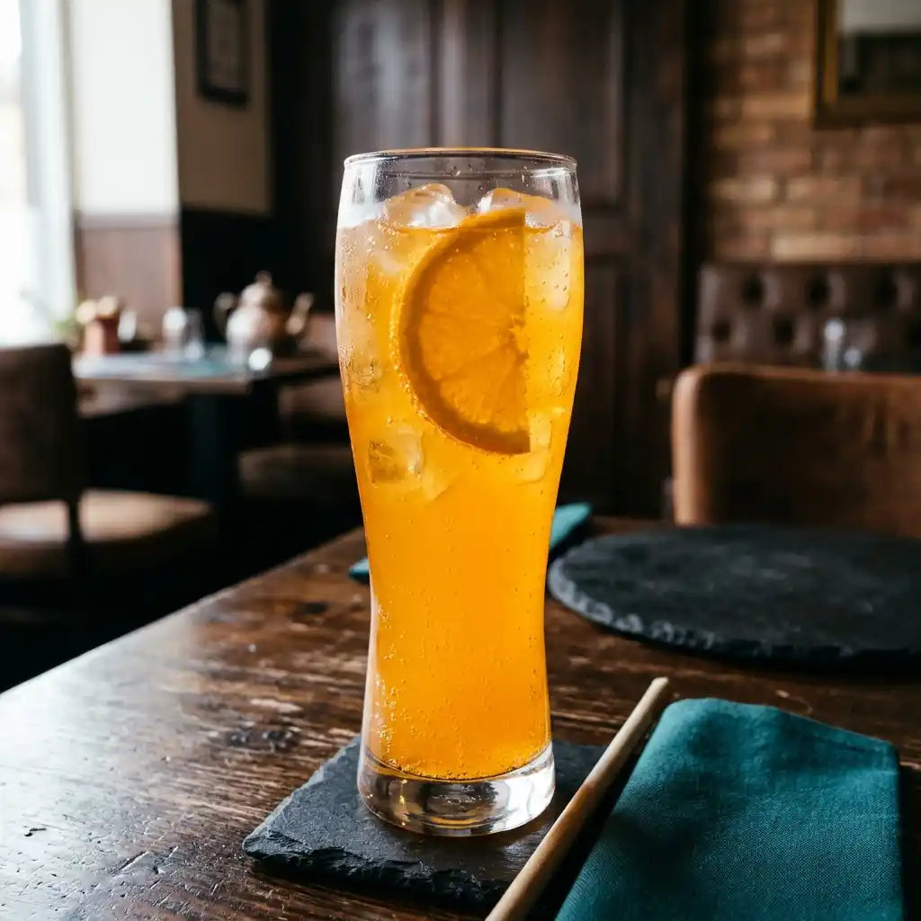 Fanta – fresh halal drinks dish at Charishta Café, Farnham Common, Slough