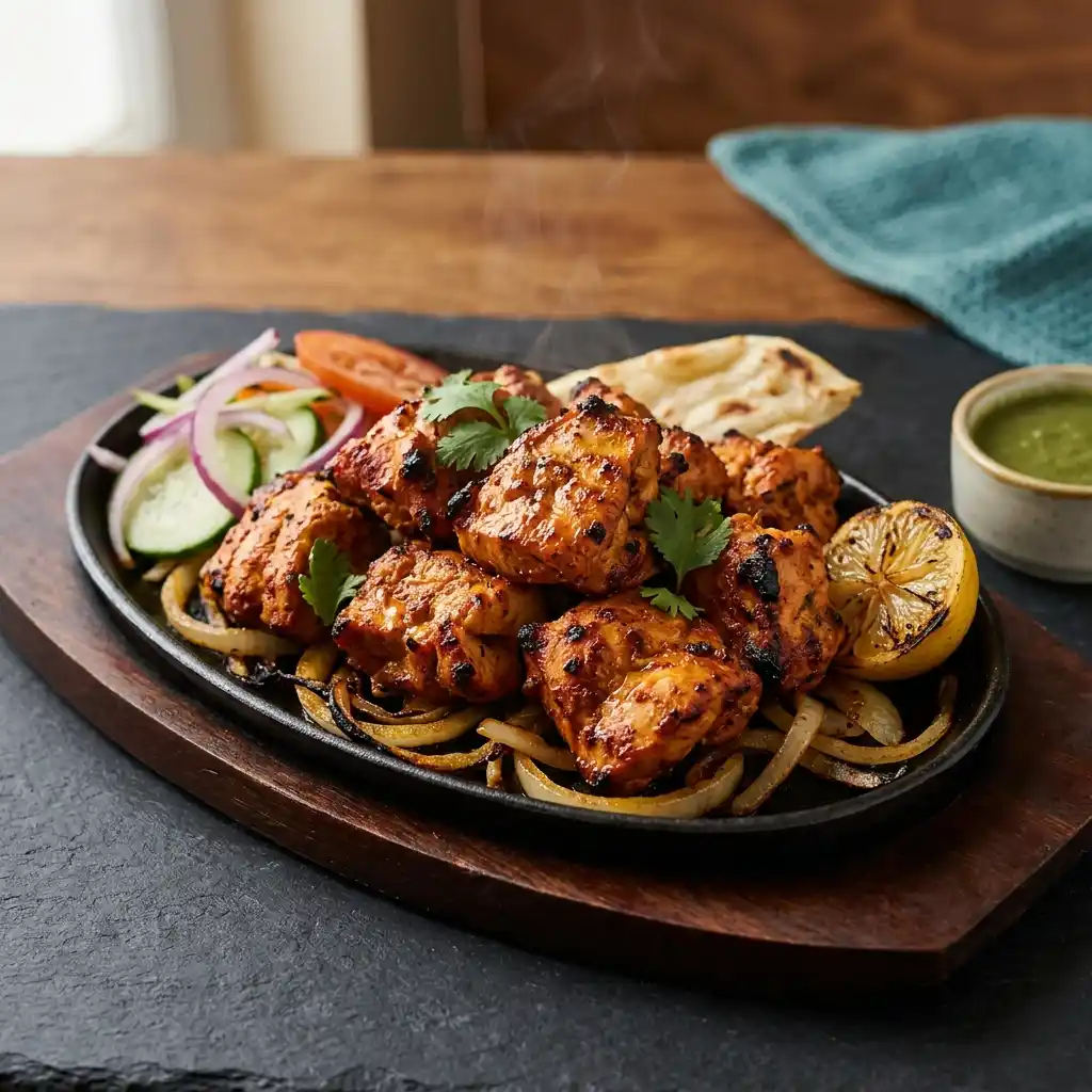 Chicken Tikka – fresh halal tandoori grills dish at Charishta Café, Farnham Common, Slough