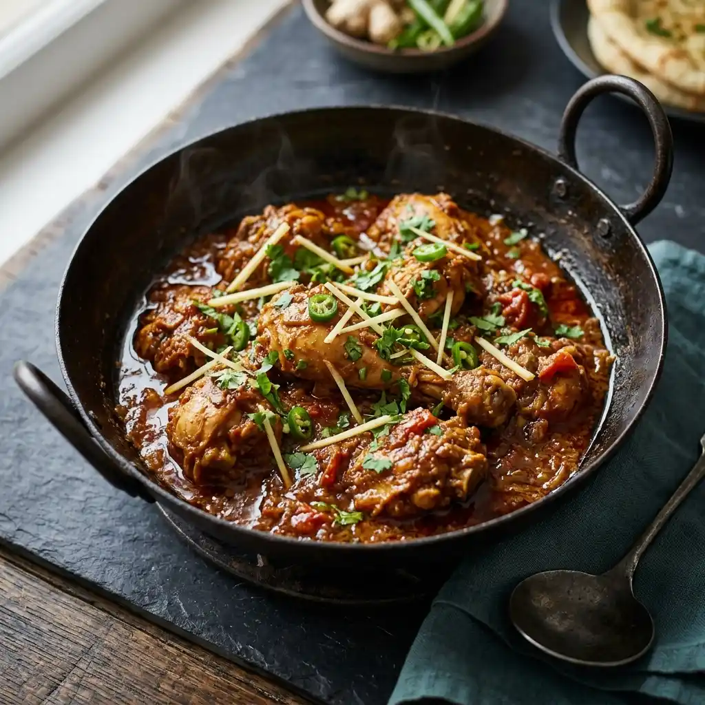 Charsi Chicken Karahi – fresh halal karahi dish at Charishta Café, Farnham Common, Slough