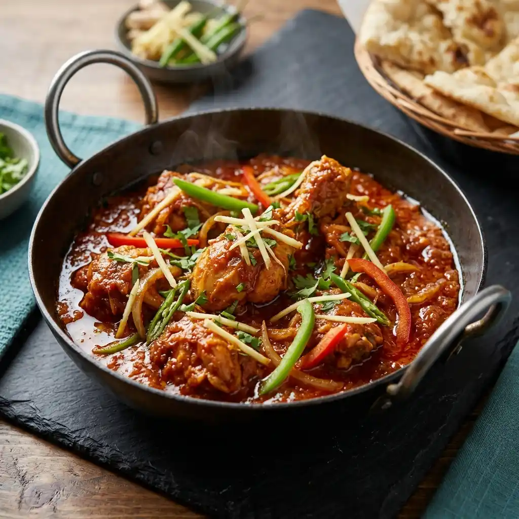 Chicken Jalfrezi – fresh halal traditional curries dish at Charishta Café, Farnham Common, Slough