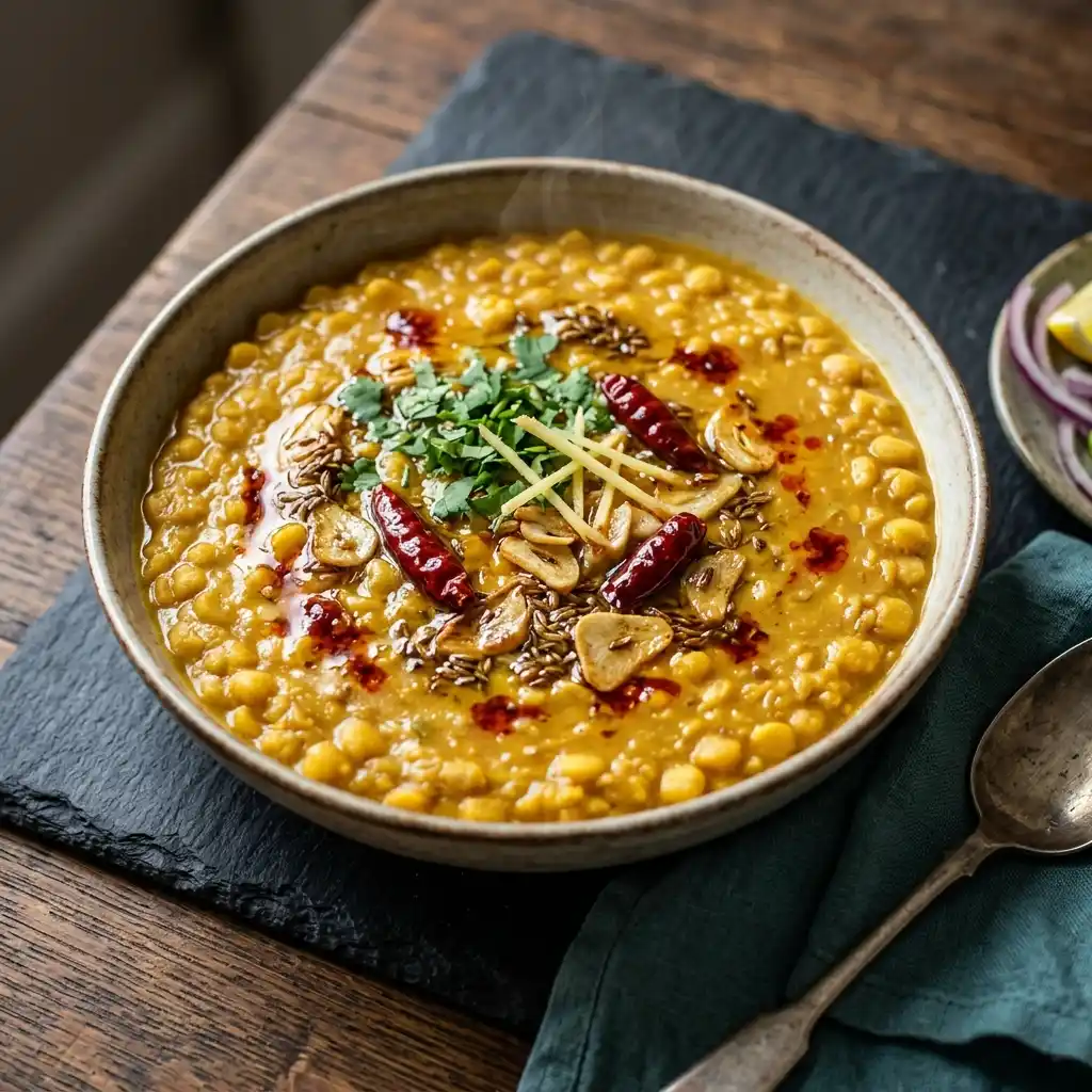 Daal Chana – fresh halal vegetarian mains dish at Charishta Café, Farnham Common, Slough