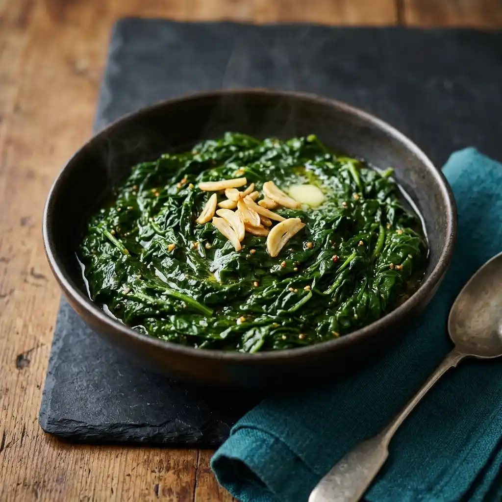 Saag – fresh halal vegetable sides dish at Charishta Café, Farnham Common, Slough